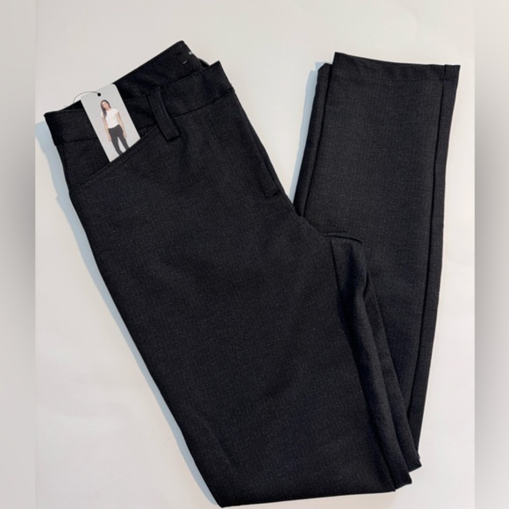 NWT, Andrew Marc Ponte Pants, Stretch, Size‎ 8, Black Charcoal